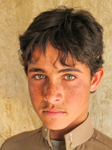 portrait of Bedouin boy in Syria