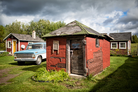 Old Ford truck and shack Upper Peninsula Michigan