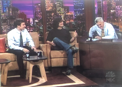 Photo of Chris Marino's appearance on The Tonight Show with Jay Leno (Jimmy Fallon guest)
